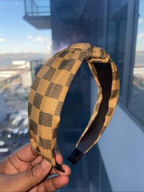 Checkered Knot Headband